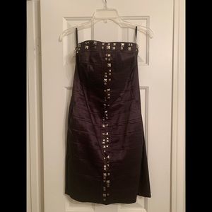 Strapless Brown Dress